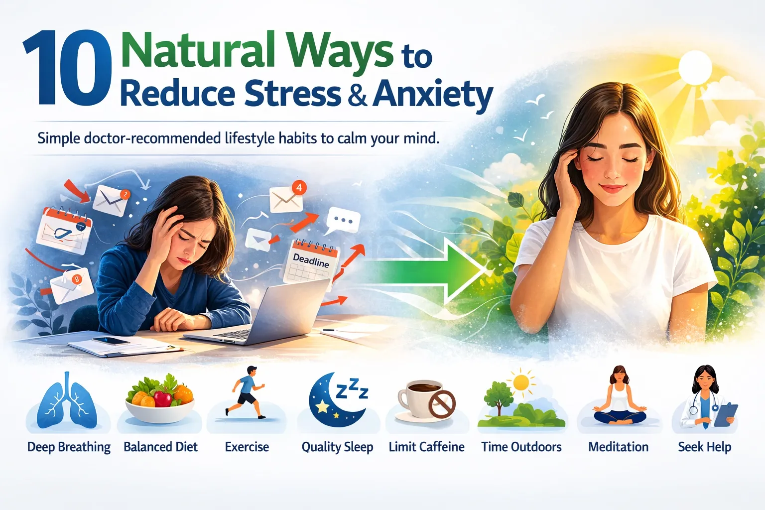Top 10 Ways to Reduce Stress & Anxiety Naturally